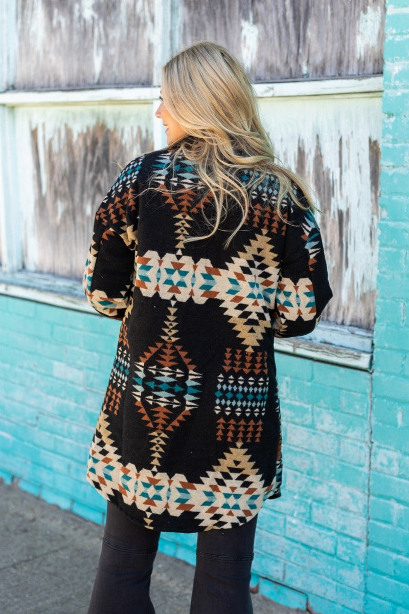 Western Aztec Long Shacket