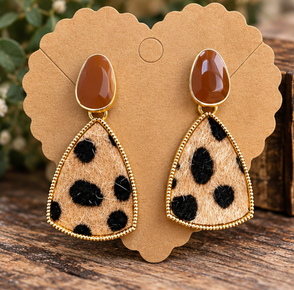 Cheetah Flair Drop Earrings